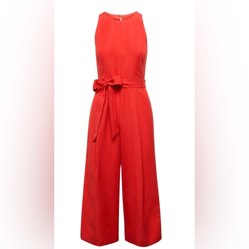 [Banana Republic] Red Wide Leg Jumpsuit Romper 4P